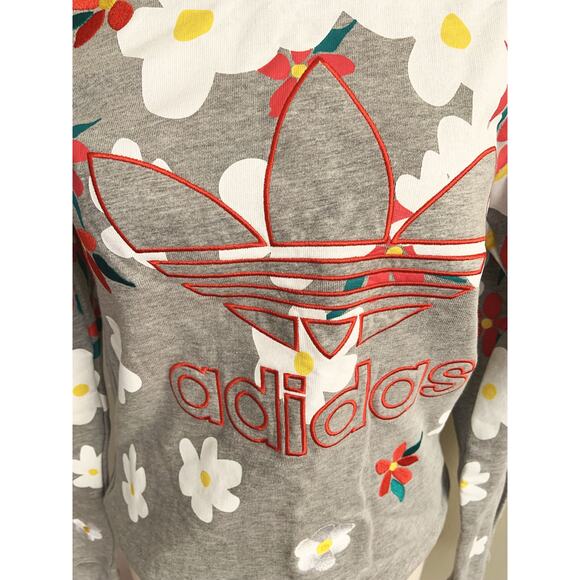 Pharrell Williams / Adidas Collab Floral Crewneck Sweatshirt 2XS Unisex - Picture 3 of 5
